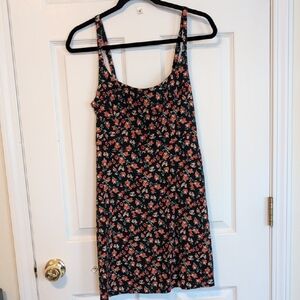 Linen Blend Mini Dress